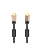 Câble HDMI mâle Hama Prime 4K - Longueur : 1,5 m - Compatible ARC - Connecteurs plaqués or - Ethernet - Vitesse jusqu'à 18 Gbit/
