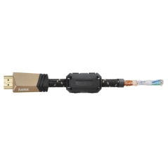 Câble HDMI mâle Hama Prime 4K - Longueur : 1,5 m - Compatible ARC - Connecteurs plaqués or - Ethernet - Vitesse jusqu'à 18 Gbit/