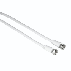 Câble d'antenne coaxial Hama Entry - Longueur 3 m - Connecteur F mâle - Double blindage - Blindage 75 dB - Impédance 75 ohms - B