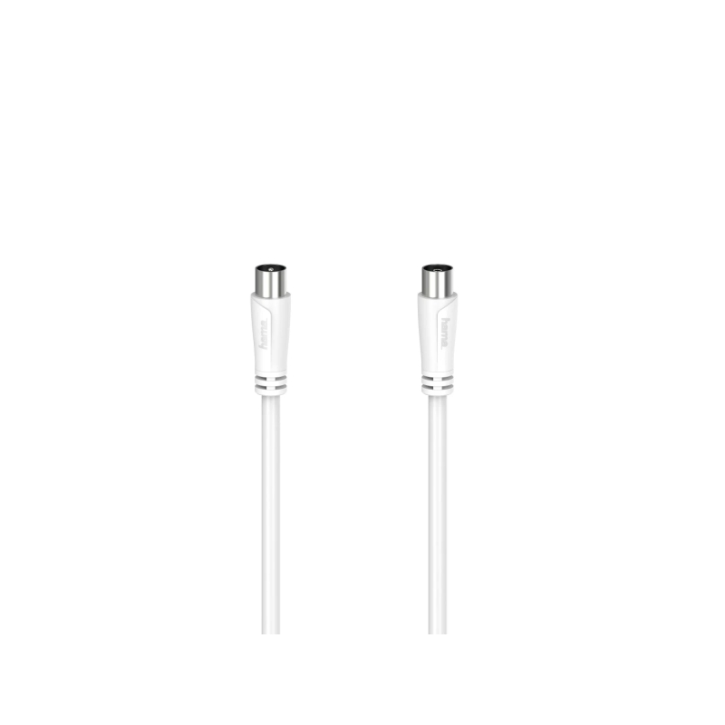 Câble coaxial Hama Essential pour antenne mâle/femelle - Longueur : 3 m - Double blindage - Blindage : 90 dB - Impédance : 75 oh