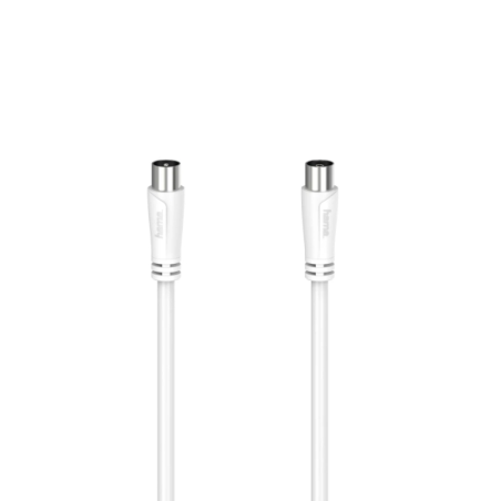 Câble coaxial Hama Essential pour antenne mâle/femelle - Longueur : 20 m - Double blindage - Blindage : 90 dB - Impédance : 75 o