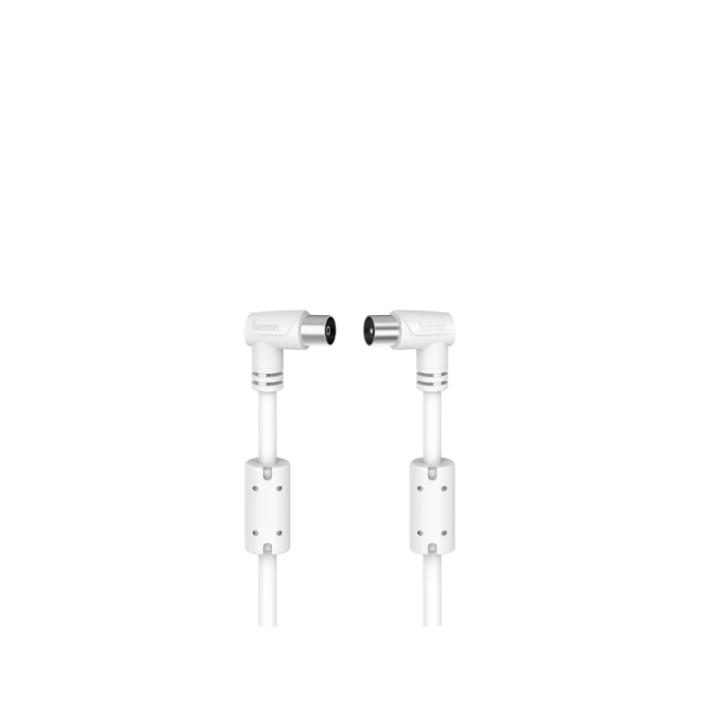 Câble coaxial Hama Essential pour antenne mâle/femelle - Longueur : 5 m - Triple blindage - Blindage de 90 dB - Impédance de 75