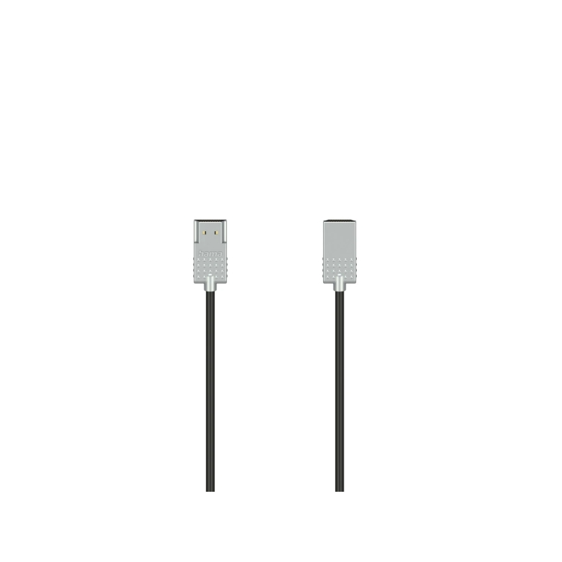 Câble HDMI mâle Hama Essential 4K - Longueur : 1 m - Compatible ARC - Ethernet - Vitesse jusqu'à 18 Gbit/s - Blindage intégral -