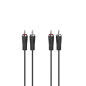 Câble audio Hama Essential - Longueur 5 m - Stéréo - Connecteurs mâles doubles - Noir