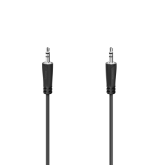 Câble audio Hama Essential - Longueur 3 m - Stéréo - Noir