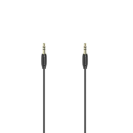 Câble audio Hama Essential - Longueur 1,5 m - Contacts plaqués or - Noir