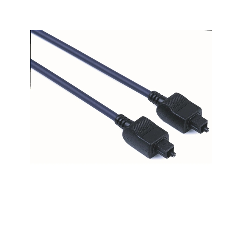 Câble audio fibre optique Hama Entry - Longueur : 1,5 m - Connecteur Toslink mâle - Noir