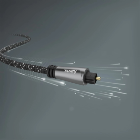 Câble à fibre optique Hama Prime - Longueur 1,5 m - Noir