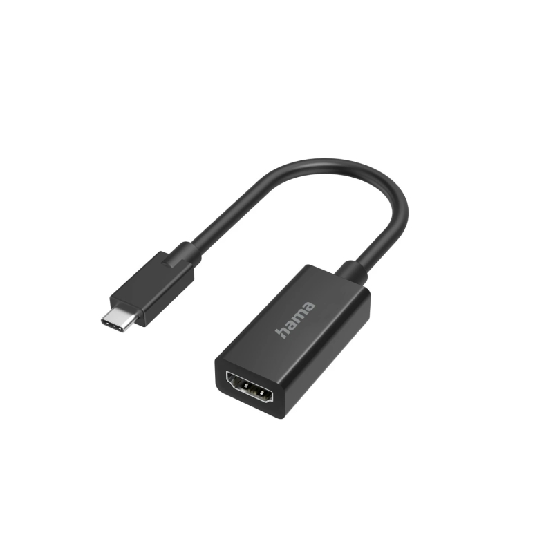 Adaptateur vidéo Hama Essential - 4K - USB-C mâle vers HDMI femelle - Noir