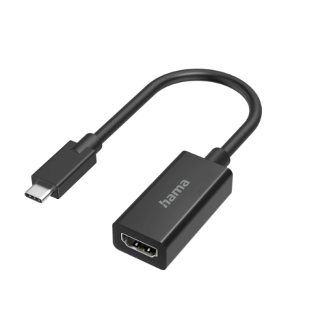 Adaptateur vidéo Hama Essential - 4K - USB-C mâle vers HDMI femelle - Noir