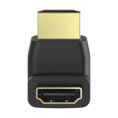 Adaptateur HDMI coudé Hama Essential - HDMI femelle vers HDMI mâle - 90° - Noir