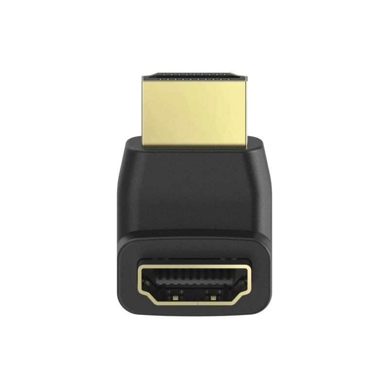 Adaptateur HDMI coudé Hama Essential - HDMI femelle vers HDMI mâle - 90° - Noir