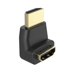 Adaptateur HDMI coudé Hama Essential - HDMI femelle vers HDMI mâle - 90° - Noir