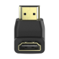 Adaptateur HDMI coudé Hama Essential - HDMI femelle vers HDMI mâle - 270° - Noir