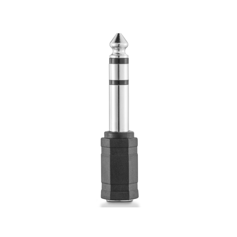 Adaptateur Hama Essential Jack - Femelle 3,5 mm vers mâle 6,3 mm - Noir