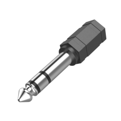 Adaptateur Hama Essential Jack - Femelle 3,5 mm vers mâle 6,3 mm - Noir