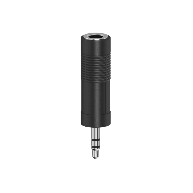 Adaptateur jack Hama Essential - 3,5 mm mâle vers 6,3 mm femelle - Noir