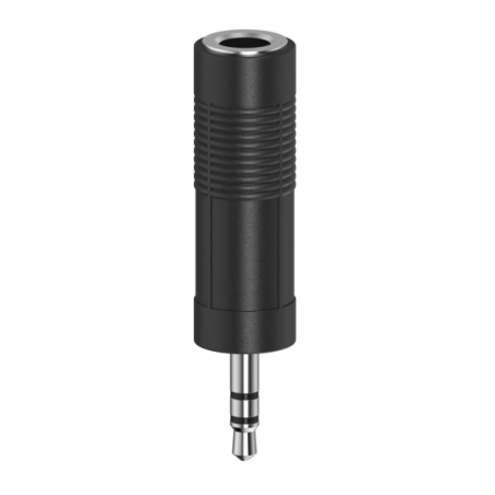 Adaptateur jack Hama Essential - 3,5 mm mâle vers 6,3 mm femelle - Noir