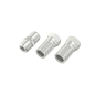 Kit adaptateur Hama Essential pour câble d'antenne - 2 connecteurs F femelles - Adaptateur connecteur F mâle-mâle - Argent