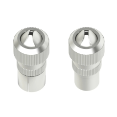 Kit de connecteurs coaxiaux Hama Essential - Mâle et femelle - Convient aux câbles de 5 à 7 mm² - Fixation par vis - Couleur arg