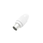 Connecteur coaxial mâle Hama Essential - Convient aux câbles de 5 à 7 mm² - Fixation par clip - Blanc