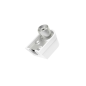 Connecteur coaxial femelle Hama Essential - Coudé à 90° - Fixation par vis - Câbles jusqu'à 6 mm² - Couleur argent