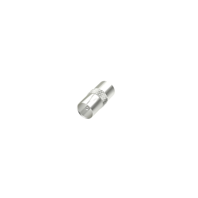 Adaptateur d'antenne Hama Essential - Double coaxial mâle - Argent