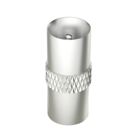 Adaptateur d'antenne Hama Essential - Double coaxial mâle - Argent