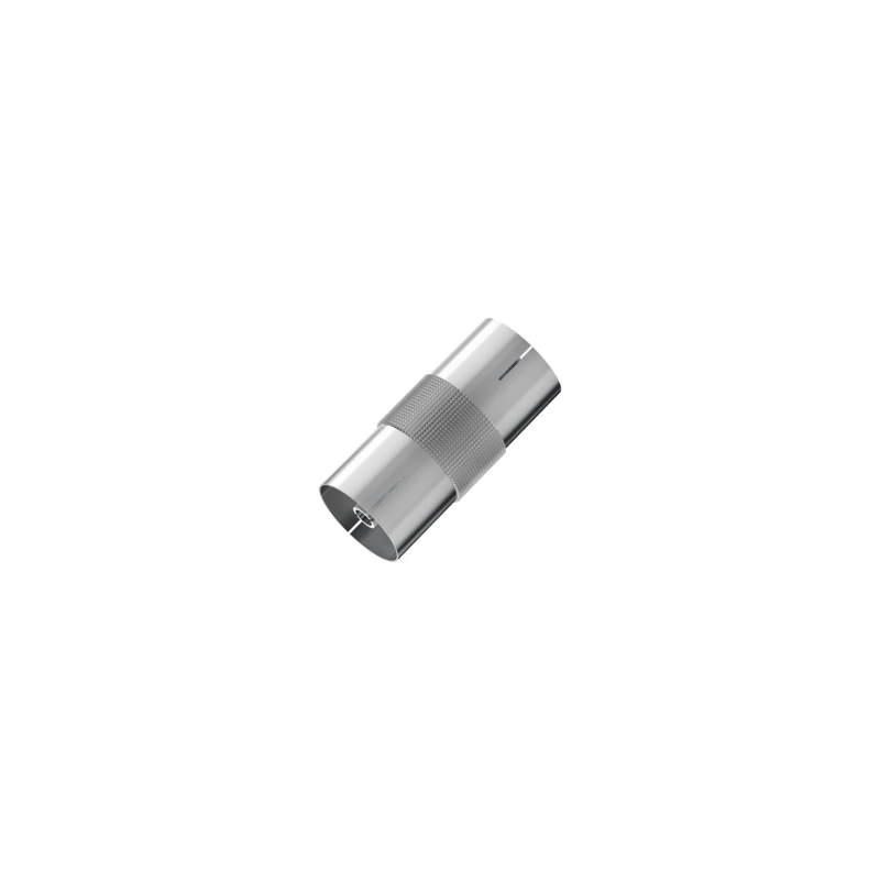 Adaptateur d'antenne Hama Essential - Double coaxial mâle - Argent