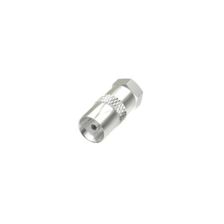 Adaptateur Hama Essential F vers coaxial - Couleur argent