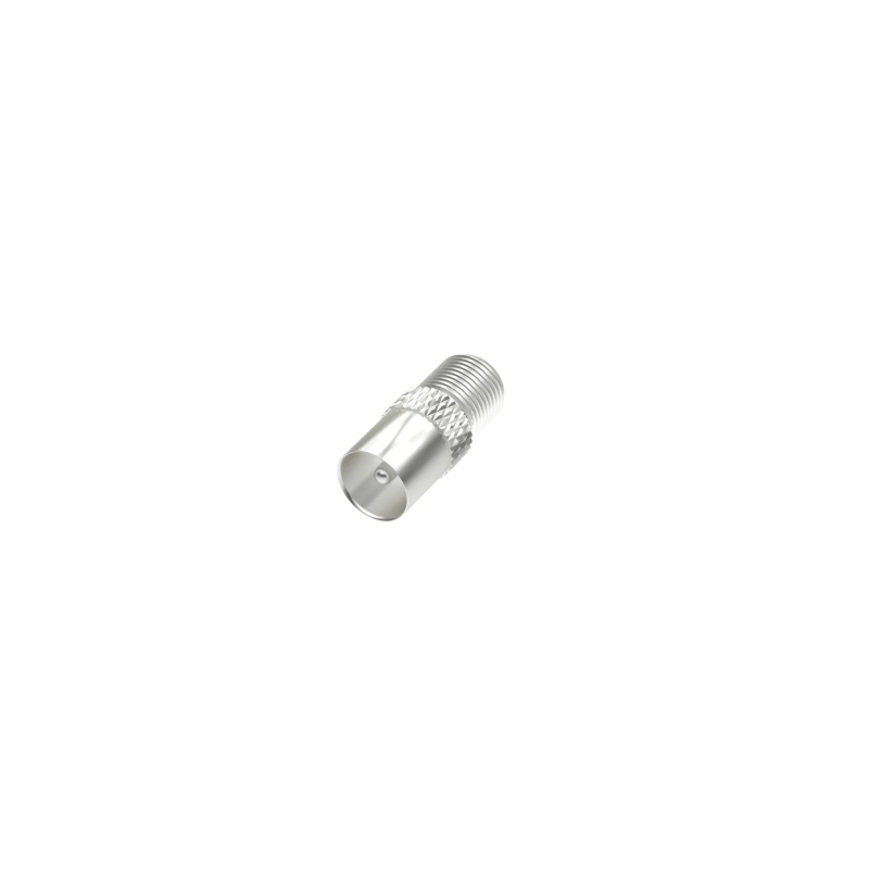 Adaptateur Hama Essential femelle F vers mâle coaxial - Argent