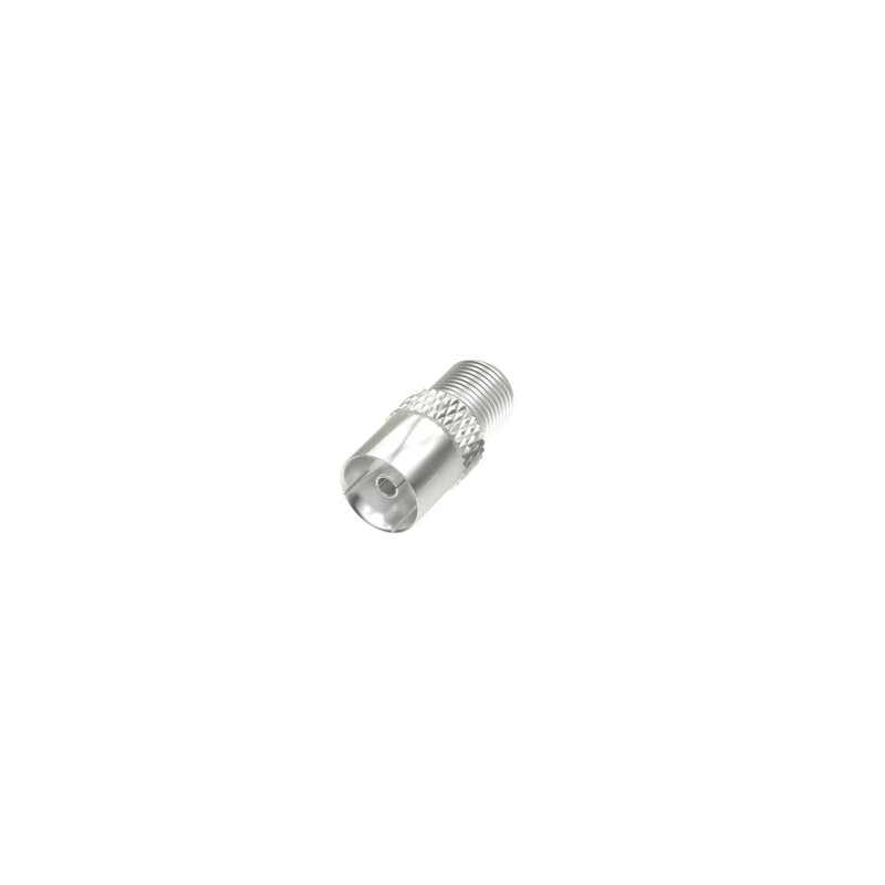 Adaptateur Hama Essential F vers coaxial - Couleur argent