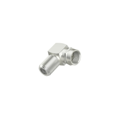 Adaptateur Hama Essential 90° pour connecteur F - Couleur argent