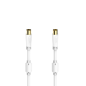 Câble coaxial Hama Essential pour antenne mâle/femelle - Bornes plaquées or - Longueur : 10 m - Triple blindage - Atténuation :