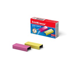 ✅ Agrafes colorées Erichkrause ? 10 - 1000 agrafes - Fil d'acier de haute qualité - Résistance améliorée - en stock