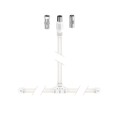Antenne dipôle Hama Essential DAB+ - Câble coaxial 1,75 m - Blanche