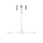 Antenne dipôle Hama Essential DAB+ - Câble coaxial 1,75 m - Blanche