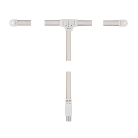 Antenne dipôle Hama Essential DAB+ - Câble coaxial 1,75 m - Blanche