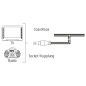 Antenne dipôle Hama Essential DAB+ - Câble coaxial 1,75 m - Blanche