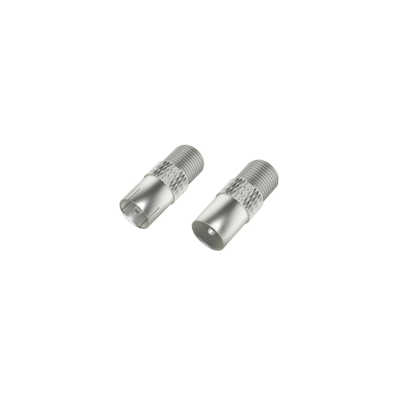 Kit d'adaptateurs pour câble d'antenne Hama Essential - Connecteur coaxial femelle vers femelle F - Connecteur coaxial mâle vers