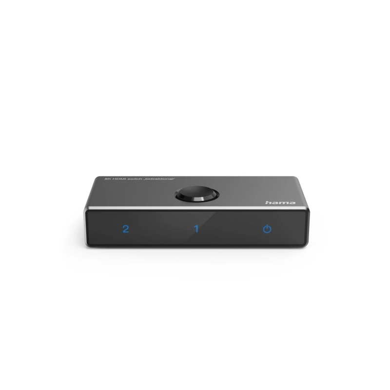 Commutateur HDMI Hama Essential 8K - Bidirectionnel - Indicateur LED - 1 entrée, 2 sorties - Noir