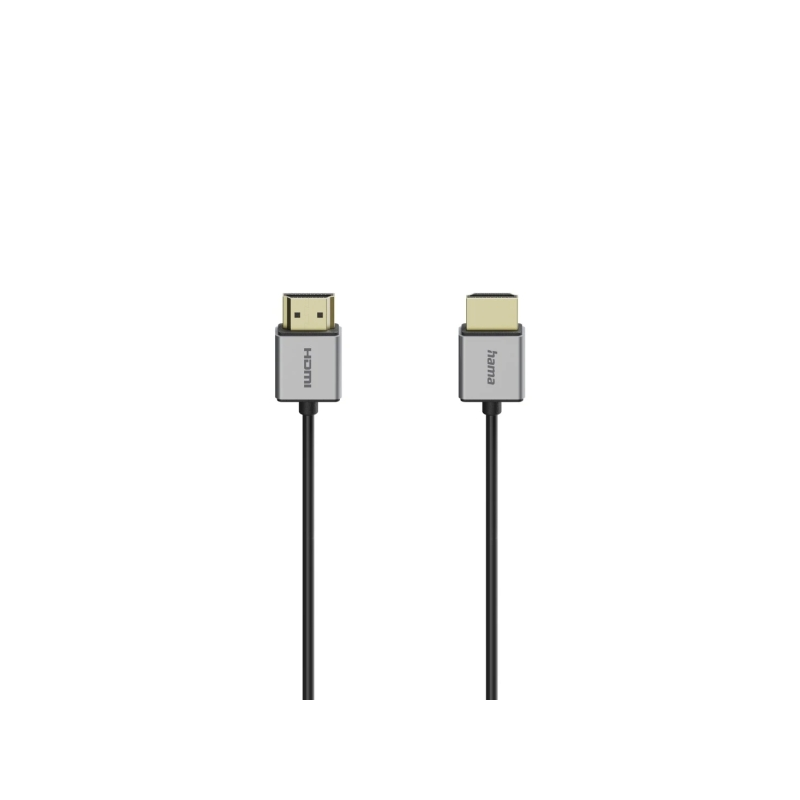 Câble HDMI 8K mâle Hama - Longueur : 1,5 m - Compatible eARC - Ethernet - Vitesse jusqu'à 48 Gbit/s - Blindage intégral - Noir