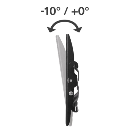 Support mural fixe Hama pour téléviseurs jusqu'à 48 pouces - Poids maximal : 25 kg - VESA 200 x 200 mm - Acier - Niveau à bulle