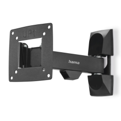 Support mural Hama pour téléviseurs jusqu'à 26 pouces - Poids max. 15 kg - Inclinable - Pivotant - VESA 100 x 100 mm - Acier - G