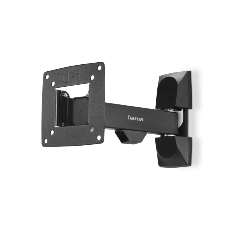 Support mural Hama pour téléviseurs jusqu'à 26 pouces - Poids max. 15 kg - Inclinable - Pivotant - VESA 100 x 100 mm - Acier - G