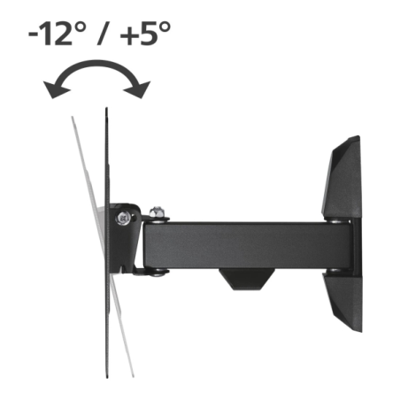 Support mural Hama pour téléviseurs jusqu'à 48 pouces (122 cm) - Poids maximal : 20 kg - Inclinable - Pivotant - Compatible VESA