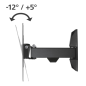 Support mural Hama pour téléviseurs jusqu'à 48 pouces (122 cm) - Poids maximal : 20 kg - Inclinable - Pivotant - Compatible VESA