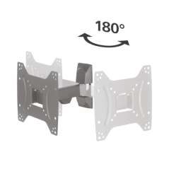 Support mural Hama pour téléviseurs jusqu'à 48 pouces (122 cm) - Poids maximal : 20 kg - Inclinable - Pivotant - Compatible VESA