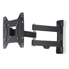 Support mural Hama pour téléviseurs jusqu'à 48 pouces (122 cm) - Poids maximal : 20 kg - Inclinable - Pivotant - Compatible VESA
