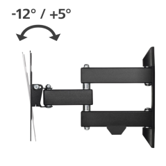 Support mural Hama pour téléviseurs jusqu'à 48 pouces (122 cm) - Poids maximal : 20 kg - Inclinable - Pivotant - Compatible VESA